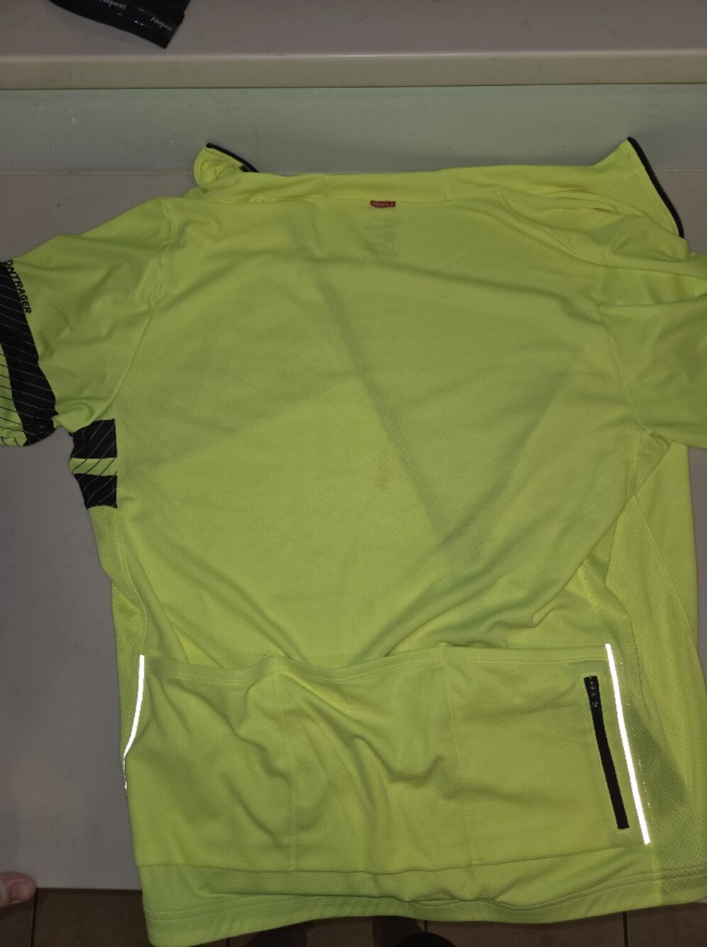 Hi-Vis Yellow Short Sleeve Men's Cycling Jersey